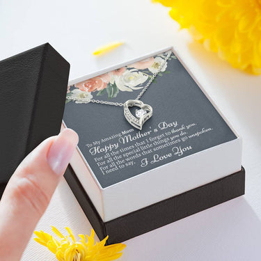 Mom (Mother's Day) Forever Love Necklace - Love You This Much